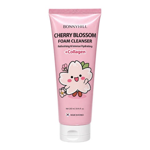 BONNYHILL Cherry Blossom Foam Cleanser With Collagen (8.45 fl.oz) - Lunara Cosmetics