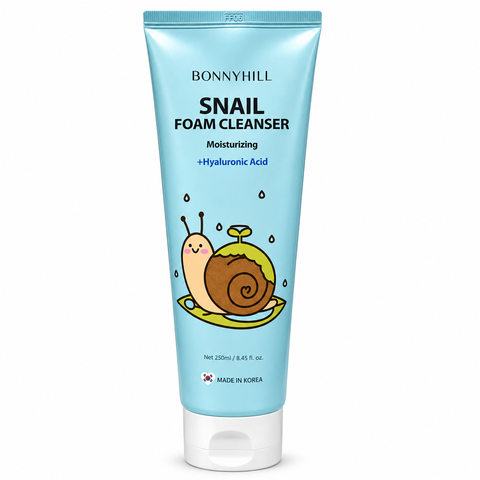 BONNYHILL Snail Foam Cleanser with Hyaluronic Acid, 250 ml – front of tube
