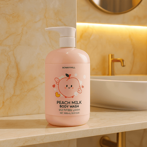 BONNYHILL Peach Milk Body Wash (33.8 fl oz) - Lunara Shopping