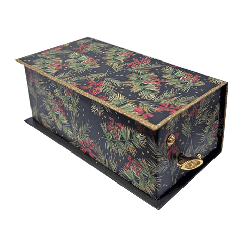 PUNCH STUDIO Pine Soap Music Box "Merry Christmas" Berries (4 oz) - Lunara Shopping