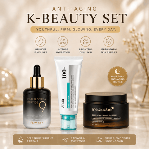 Anti-Aging K-Beauty Set - Lunara Cosmetics