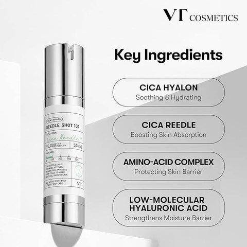 VT COSMETICS CICA Reedle Shot 100 Essence (1.69 fl.oz) - Lunara Shopping