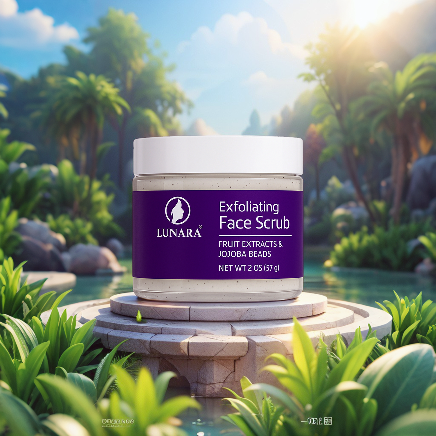 Lunara® Exfoliating Face Scrub (2oz)