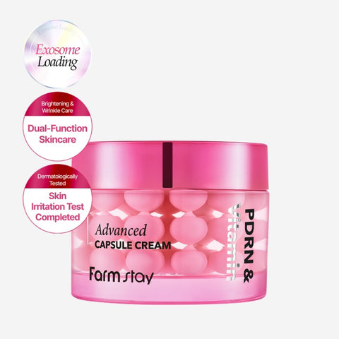 FARMSTAY PDRN and Vitamin Advanced Capsule Cream (1.85 fl.oz)