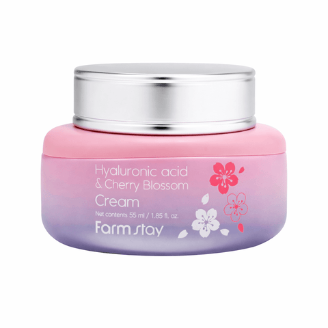 FARMSTAY Hyaluronic Acid & Cherry Blossom Cream (1.85 fl.oz) - Lunara Cosmetics