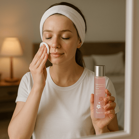 FARMSTAY Hyaluronic Acid And Cherry Blossom Facial Toner (5.07 fl.oz) - Lunara Shopping