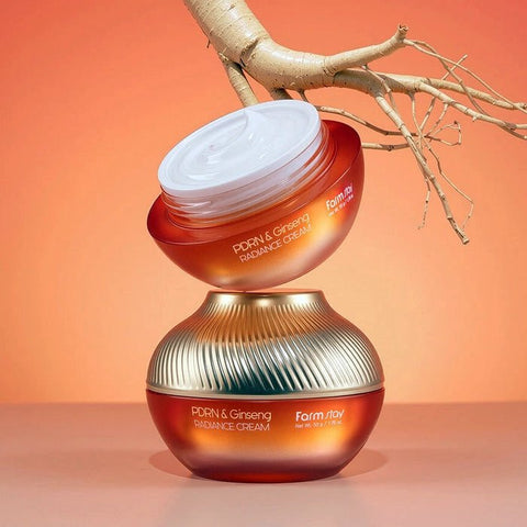 FARMSTAY PDRN & Ginseng Radiance Face Cream (1.85 fl.oz) - Lunara Cosmetics