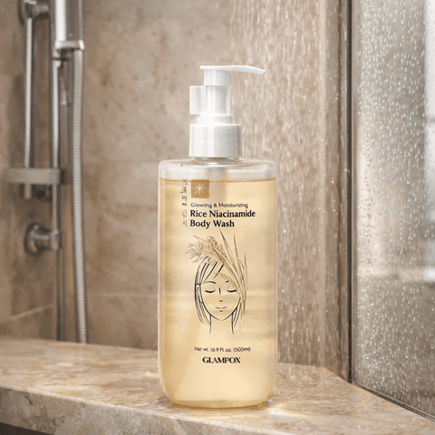 GLAMFOX Glowing & Moisturizing Rice Niacinamide Body Wash (16.9 fl.oz) - Lunara Shopping