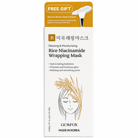 GLAMFOX Rice Niacinamide Wrapping Mask (5.07 fl oz) - Lunara Cosmetics