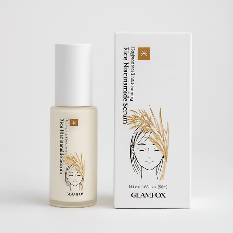 GLAMFOX Rice Niacinamide Face Serum (1.69 fl.oz) - Lunara Shopping