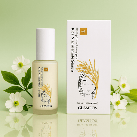 GLAMFOX Rice Niacinamide Face Serum (1.69 fl.oz) - Lunara Shopping