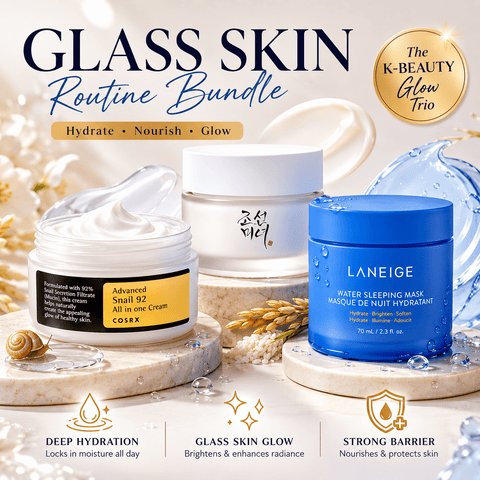 Korean Glass Skin Routine Bundle - Lunara Cosmetics