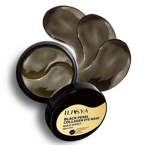 ILISYA Black Pearl Collagen Eye Patches (60 pcs) - Lunara Cosmetics