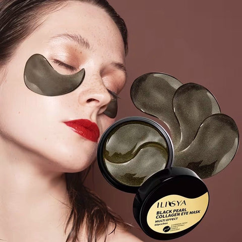 ILISYA Black Pearl Collagen Eye Patches (60 pcs) - Lunara Cosmetics