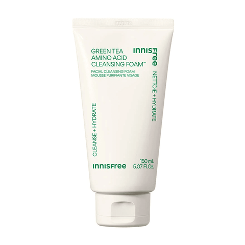 INNISFREE Green Tea Amino Hydrating Facial Cleansing Foam (5.07 fl.oz) - Lunara Shopping