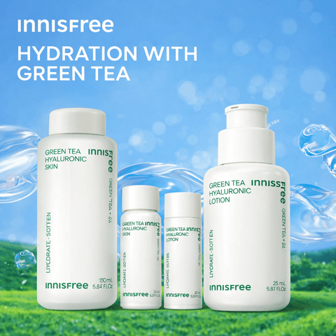 INNISFREE Green Tea Hyaluronic Skincare Set - Lunara Shopping