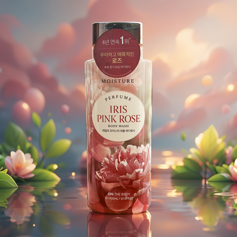 ON THE BODY Iris Pink Rose Body Wash (37.19 fl.oz) - Lunara Shopping