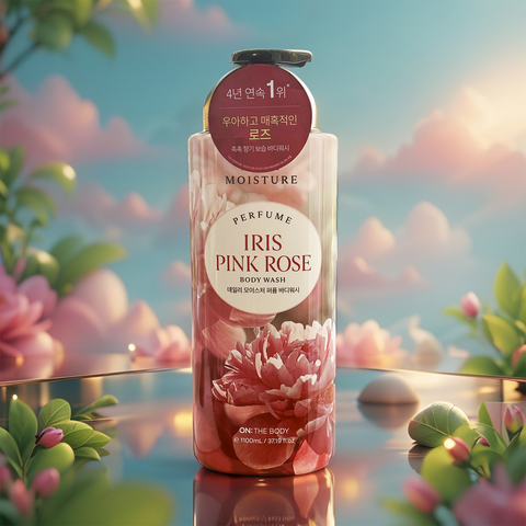 ON THE BODY Iris Pink Rose Body Wash (37.19 fl.oz) - Lunara Shopping