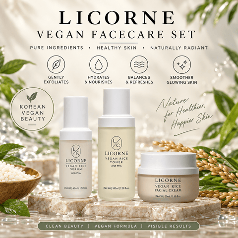 LICORN Vegan Facecare Set - Lunara Cosmetics
