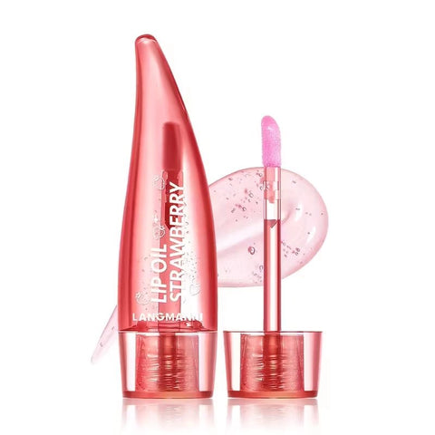 LANGMANNI Aloe Vera Strawberry Color Changing Lip Oil - Lunara Cosmetics