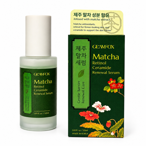 GLAMFOX Matcha Retinol Ceramide Renewal Face Serum (1.69 fl.oz)