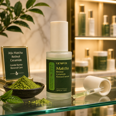 GLAMFOX Matcha Retinol Ceramide Renewal Face Serum (1.69 fl.oz)
