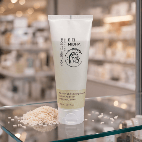 MIDHA Rice Low pH Hydrating Cleanser With Mung Bean (5.07 fl.oz) - Lunara Cosmetics