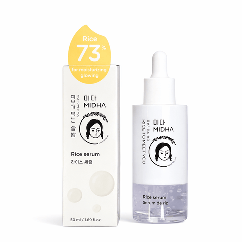 MIDHA Rice Serum for Glowing & Moisturising 73% (1.69 fl.oz) - Lunara Cosmetics