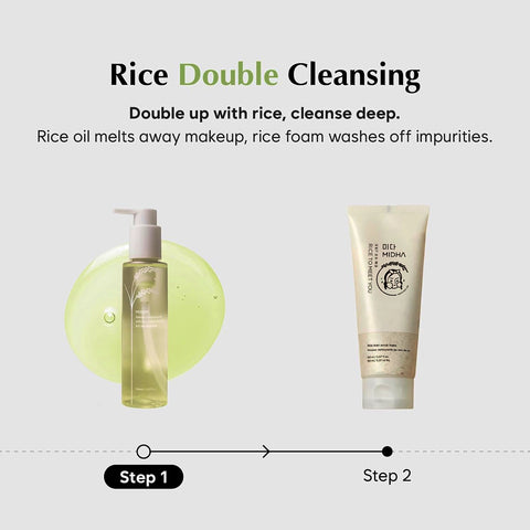 MIDHA Sebum Cleansing Oil With Rice Bran & Tea Tree (5.07 fl.oz) - Lunara Cosmetics