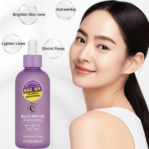MONTNATURE Multi - peptide Ginseng Face Serum (2.70 fl.oz) - Lunara Shopping
