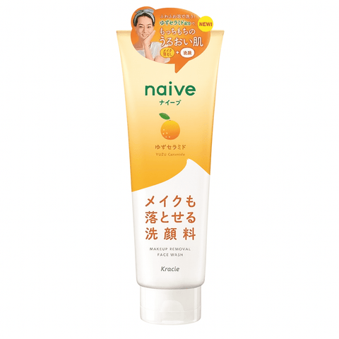 KRACIE Naïve YUZU Ceramide Makeup Removal Face Wash (4.1 fl.oz) - Lunara Shopping