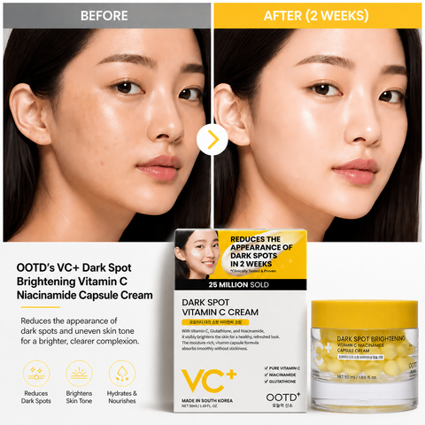 OOTD’s VC+ Dark Spot Brightening Vitamin C Niacinamide Capsule Cream (1.69 fl.oz)
