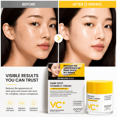 OOTD’s VC+ Dark Spot Vitamin C Face Cream (1.69 fl.oz) - Lunara Cosmetics