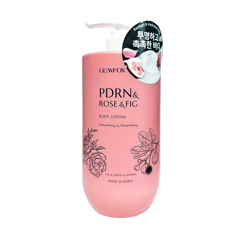 Glamfox PDRN And Rose And Fig Smoothing And Nourishing Body Lotion (33.81 fl.oz) - Lunara Shopping