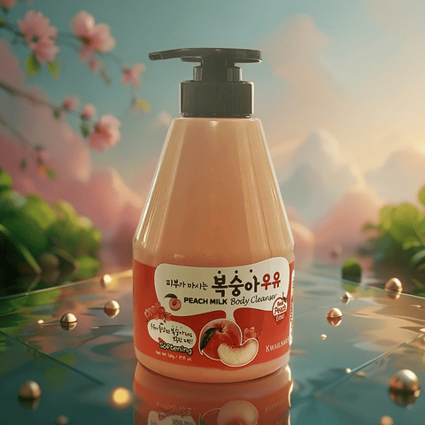 KWAILNARA Peach Milk Body Cleanser (19.75 fl.oz) - Lunara Shopping