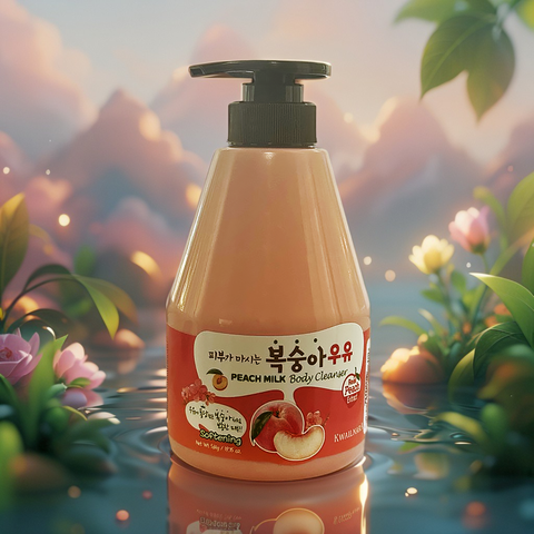 KWAILNARA Peach Milk Body Cleanser (19.75 fl.oz) - Lunara Shopping