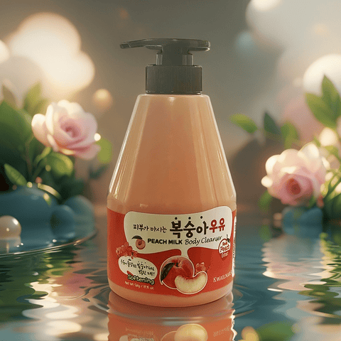 KWAILNARA Peach Milk Body Cleanser (19.75 fl.oz) - Lunara Shopping