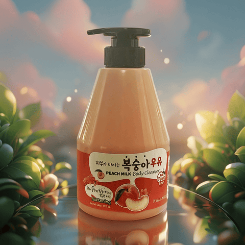 KWAILNARA Peach Milk Body Cleanser (19.75 fl.oz) - Lunara Shopping