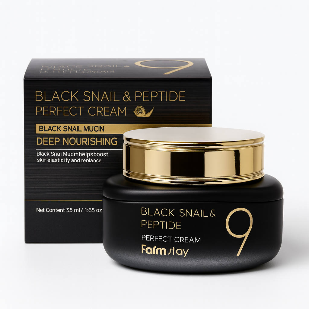 FARMSTAY Black Snail & Peptide 9 Perfect Cream (1.85 fl.oz)