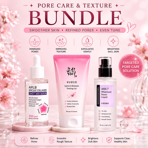 Korean Pore Care & Texture Bundle - Lunara Cosmetics