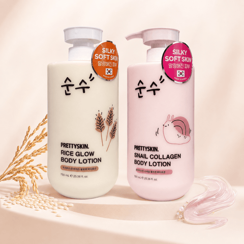 PRETTYSKIN Moisturizing Body Lotion Collection (23.36 fl.oz) - Lunara Cosmetics