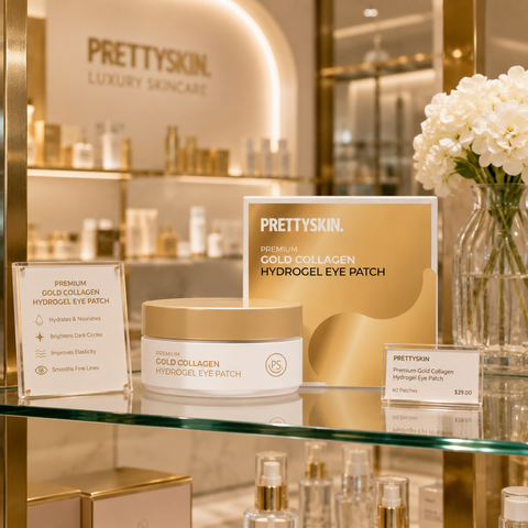 PRETTYSKIN Premium Gold Collagen Hydrogel Eye Patch 60ea (3.17 oz)