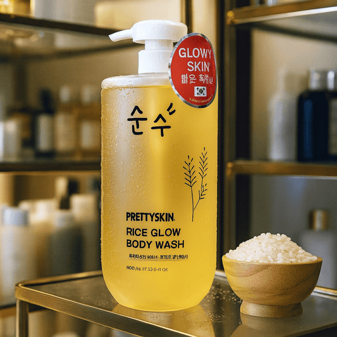 PRETTYSKIN Rice Glow Body Wash (33.81 fl.oz) - Lunara Shopping