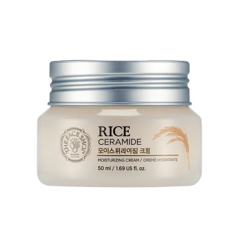THE FACE SHOP Rice Ceramide Moisturizing Face Cream (1.69 fl.oz) - Lunara Shopping