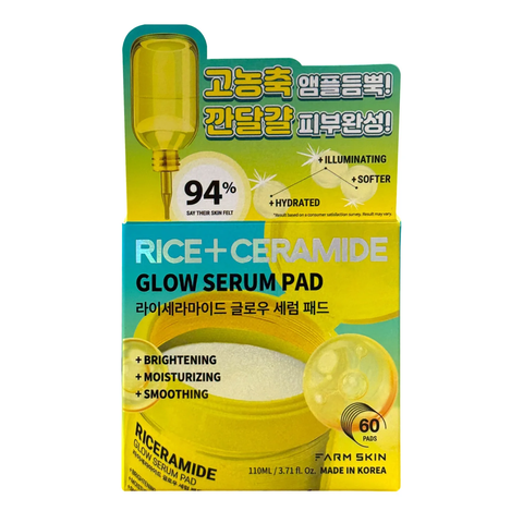 FARM SKIN Rice and Ceramide Glow Serum Pad (3.71 fl oz) - Lunara Shopping