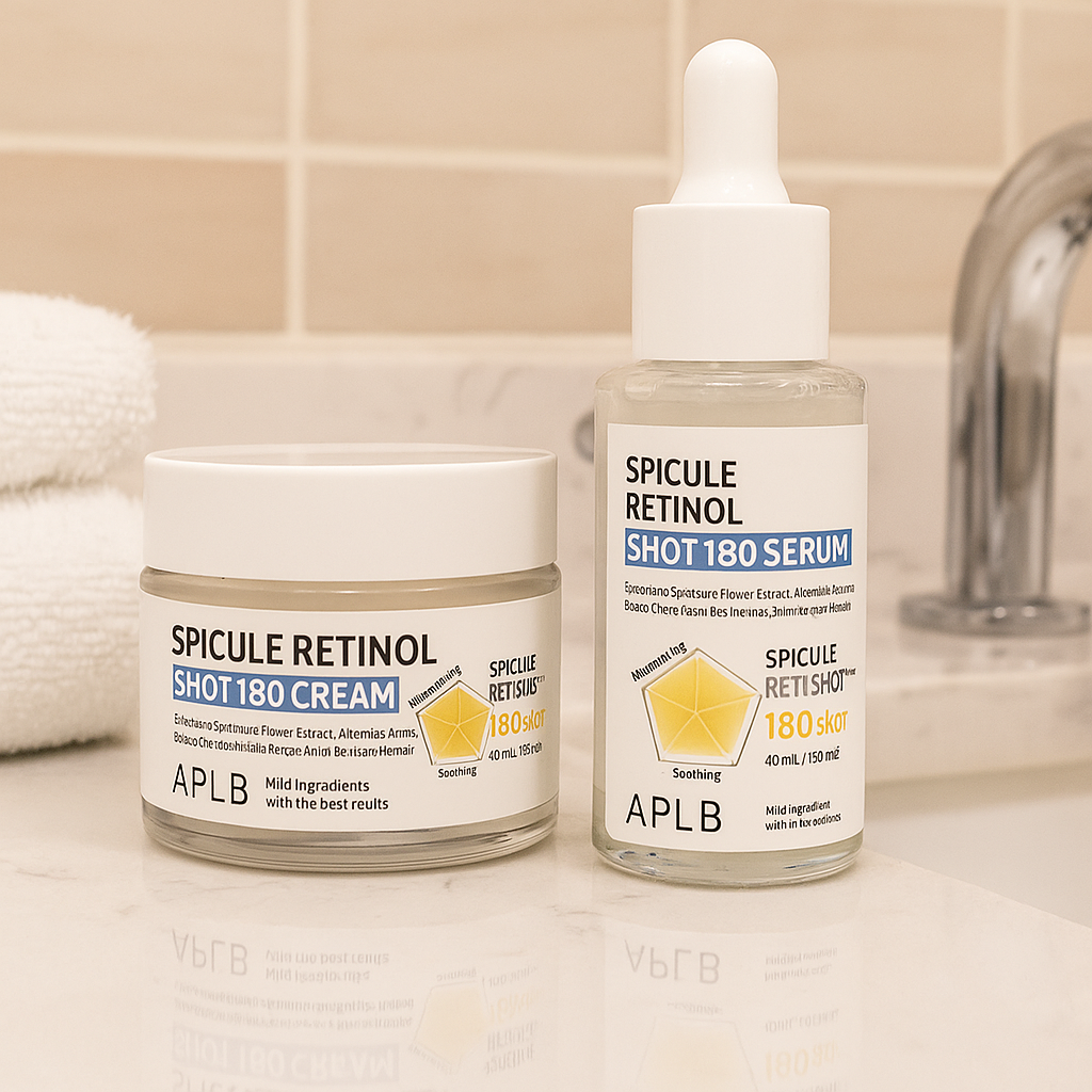 Spicule Retinol Shot 180 Cream & Serum Bundle