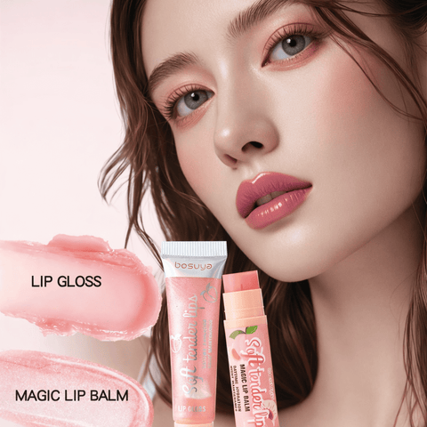 Lunara Cosmetics Tinting Lip Balm & Lip Gloss Duo Collection - Lunara Shopping